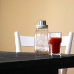 Bloody Mary on our new table