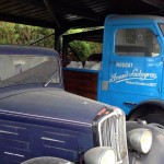 Old nougat delivery truck in Montélimar
