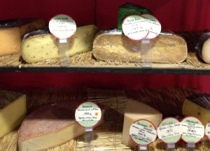 Cheese shelf at Le Jardin De La Martinière